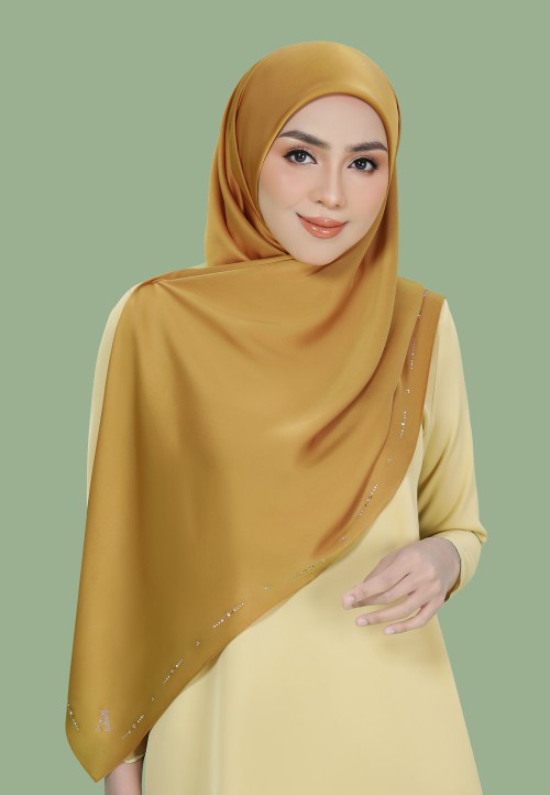 Gold warna mustard Baju Melayu